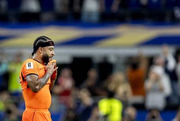 ARLINGTON - Memphis Depay or the Netherlands will be disappointed after the FIFA 2026 World Cup Group F match between the Netherlands and Japan at Dallas Stadium on June 14, 2026, in Arlington, United States. KOEN VAN WEEL ANP FIFA World Cup, WM, Weltmeisterschaft, Fussball 2026 2026 xVIxANPxSportx xxANPxIVx 561030420 originalFilename: 561030420.jpg