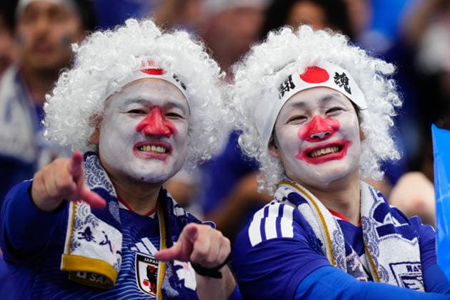 Netherlands v Japan: Group F - FIFA World Cup, WM, Weltmeisterschaft, Fussball 2026 Supporters of Japan pose for the photo during the FIFA World Cup 2026 Group F match between Netherlands and Japan at Dallas Stadium on June 14, 2026 in Dallas, Texas. Dallas TX United States  Copyright: xJosexBretonx originalFilename:bretonhernandez-netherla260614_npERs.jpg