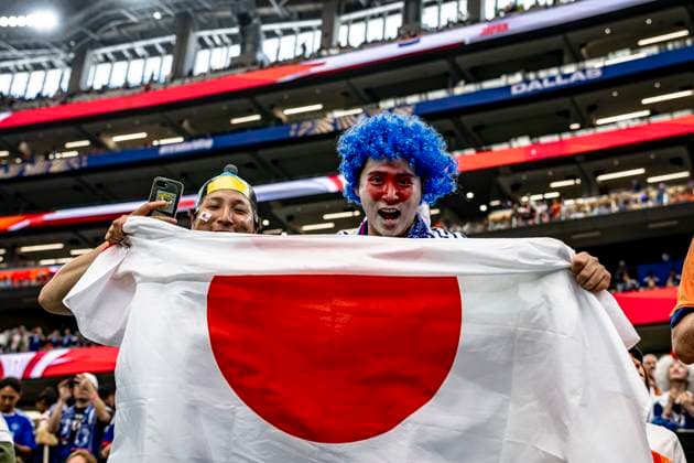 DALLAS supporters of the Japanese national team during Netherlands vs Japan at the 2026 World Cup at AT T Stadium on June 14, 2026, in Dallas, United States Photo by Stefan Koops EYE4IMAGES DeFodi Images