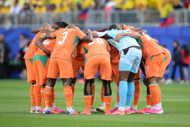 Soccer, World Cup 2026, 20260614, Ivory Coast Ecuador In the picture Ivory Coast swears in Philadelphia Philadelphia Stadium Pennsylvania United States of America Copyright: Passion2Press MarkusxFischerx