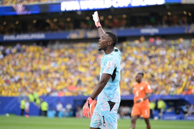 Soccer, World Cup 2026, 20260614, Ivory Coast Ecuador Pictured Goalkeeper Yahia FOFANA Ivory Coast, 1 Philadelphia Philadelphia Stadium Pennsylvania United States of America Copyright: Passion2Press MarkusxFischerx