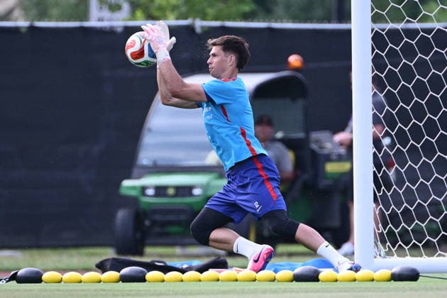 Alexandria, USA, 140626. Croatian player Dominik Kotarski during the training session of the Croatian football national team, Nationalteam in the base camp at Episcopal Highschool during the FIFA World Cup, WM, Weltmeisterschaft, Fussball Photo: Boris Kovacev CROPIX Copyright: xxBorisxKovacevx xCROPIXx croatia_training06-140626