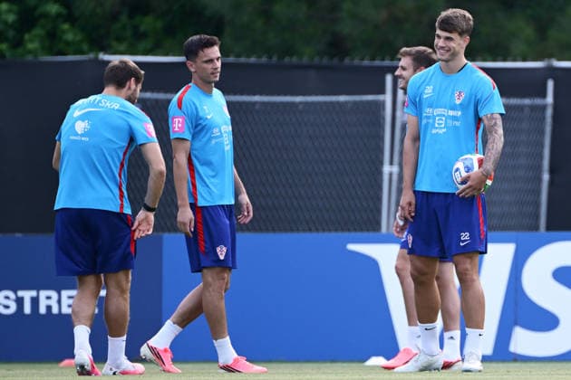Alexandria, USA, 140626. Croatian player Luka Vuskovic during the training session of the Croatian football national team, Nationalteam in the base camp at Episcopal Highschool during the FIFA World Cup, WM, Weltmeisterschaft, Fussball Photo: Boris Kovacev CROPIX Copyright: xxBorisxKovacevx xCROPIXx croatia_training15-140626