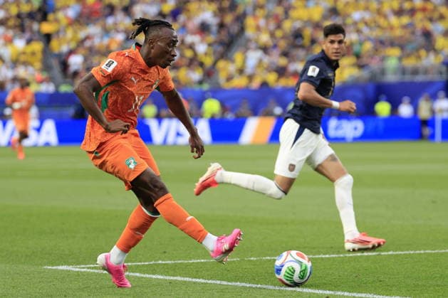 FIFA World Cup, WM, Weltmeisterschaft, Fussball 2026 - Group E - Ivory Coast vs Ecuador Yan Diomande of Ivory Coast in action during the FIFA World Cup 2026 group stage match Ivory Coast against Ecuador, in Philadelphia, Pennsylvania, USA, 14 June 2026. PHILADELPHIA United States  Copyright: xSHAWNxTHEWx