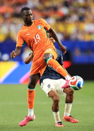 Fußball FIFA-Weltmeisterschaft Gruppe E Elfenbeinküste gegen Ecuador 14. Juni 2026 FIFA-Weltmeisterschaft Gruppe E Elfenbeinküste gegen Ecuador Nicolas Pepe von der Elfenbeinküste Foto Simon Stacpoole Abseits Philadelphia USA  Copyright: xSimonxStacpoolexOffside