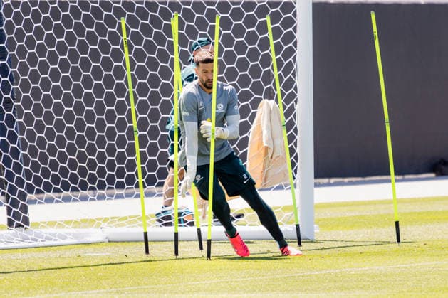 SOCCER AUSTRALIA TRAINING, Socceroos player Paul Izzo seen during a training session at the Oakland Roots Sports Club in Alameda, California, United States, Sunday, June 14, 2026. ( NO ARCHIVING Alameda California United States  Copyright: xJasonxHenryx 20260615178201659896