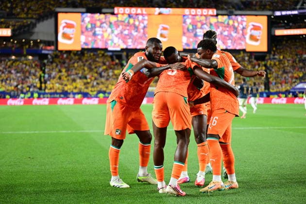 Ivory Coast v Ecuador - FIFA World Cup, WM, Weltmeisterschaft, Fussball 2026 - Group E PHILADELPHIA, UNITED STATES - JUNE 14: Players of Ivory Coast celebrate after a goal during the 2026 FIFA World Cup First Stage Group E match between Ivory Coast and Ecuador at Lincoln Financial Field (Philadelphia Stadium) in Philadelphia, Pennsylvania, United States on June 14, 2026. Abdulhamid Hosbas Anadolu Pennsylvania United States. Editorial use only. Please get in touch for any other usage.  Copyright: x2026xAnadoluxAbdulhamidxHosbasx