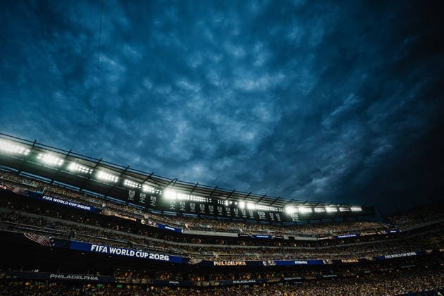 Soccer Men FIFA World Cup 2026 Group E Ivory Coast vs Ecuador 14 06 2026 The sky above the stadium announces a storm Philadelphia Philadelphia Stadium Pennsylvania United States of America