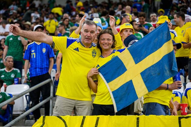 260614 Fans of Sweden ahead of the FIFA World Cup 2026 football match between Sweden and Tunisia on June 14, 2026 in Monterrey Photo Petter Arvidson BILDBYRAN code PA PA1234 bbeng fotboll football soccer fotball vm fotbolls vm fotball vm fotbolls vm 2026 fifa world cup 2026 sverige sweden sverige a tunisien tunisia publik  Copyright: PETTERxARVIDSON BB260614PA135