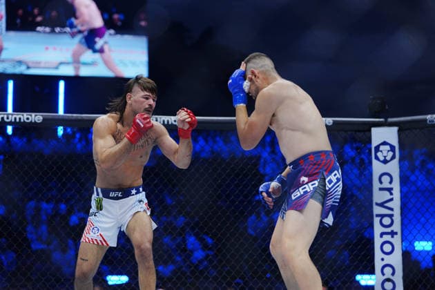 UFC Freedom 250 WASHINGTON, DC - June 14, 2026 : Diego Lopes and Steve Garcia meet in the octagon for a 3-round bout at UFC Freedom 250 at The White House South Lawn on June 14, 2026 in Las Vegas, NV. (Photo by Louis Grasse PXImages) WASHINGTON, DC The White House South Lawn DC USA Copyright: xLouisxGrassex