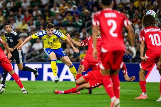 260614 Viktor Gyökeres of Sweden during the FIFA World Cup 2026 football match between Sweden and Tunisia on June 14, 2026 in Monterrey Photo Joel Marklund BILDBYRAN code JM PA1234 bbeng fotboll football soccer fotball vm fotbolls vm fotbolls vm fotbolls vm 2026 fifa world cup 2026 sverige sweden sverige a tunisien tunisia  Copyright: JOELxMARKLUND BB260614JM117