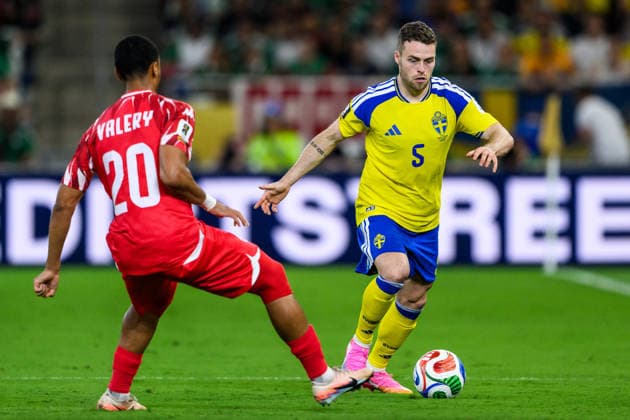 260614 Gabriel Gudmundsson of Sweden during the FIFA World Cup 2026 football match between Sweden and Tunisia on June 14, 2026 in Monterrey Photo Petter Arvidson BILDBYRAN code PA PA1234 bbeng fotboll football soccer fotball vm fotbolls vm fotball vm fotbolls vm 2026 fifa world cup 2026 sverige sweden sverige a tunisien tunisia bbauto  Copyright: PETTERxARVIDSON BB260614PA156