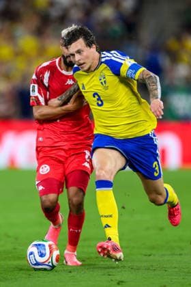 260614 Victor Nilsson Lindelöf of Sweden during the FIFA World Cup 2026 football match between Sweden and Tunisia on June 14, 2026 in Monterrey Photo Petter Arvidson BILDBYRAN code PA PA1234 bbeng fotboll football soccer fotball vm fotbolls vm fotball vm fotbolls vm 2026 fifa world cup 2026 sverige sweden sverige a tunisien tunisia bbauto  Copyright: PETTERxARVIDSON BB260614PA161
