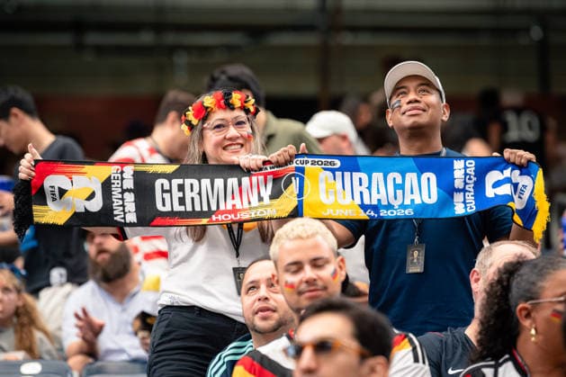 June 14, 2026, Houston, Texas, USA: FIFA fans support their team during the FIFA World Cup, WM, Weltmeisterschaft, Fussball 2026 Group E between Germany and CuraÂao at Houston Stadium in Houston, Texas, USA, on June 14, 2026. Houston USA - ZUMAp213 20260614_znp_p213_039 Copyright: xLynnxPenningtonx