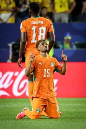 FOOTBALL : Equateur vs Cote d Ivoire - Coupe du monde FIFA 2026 - 14 06 2026 - Stade Lincoln Financial Fiel - Philadelphie cÃ lÃ bration de l Ã quipe de CÃ te d Ivoire apres leur victoire  Copyright: xx