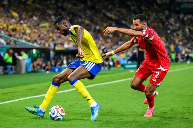 260614 Alexander Isak of Sweden and Ali Abdi of Tunisia during the FIFA World Cup 2026 football match between Sweden and Tunisia on June 14, 2026 in Monterrey Photo Joel Marklund BILDBYRAN code JM PA1234 bbeng fotboll football soccer fotball vm fotbolls vm fotballs vm fotbolls vm 2026 fifa world cup 2026 sverige sweden sverige a tunisien tunisia  Copyright: JOELxMARKLUND BB260614JM144