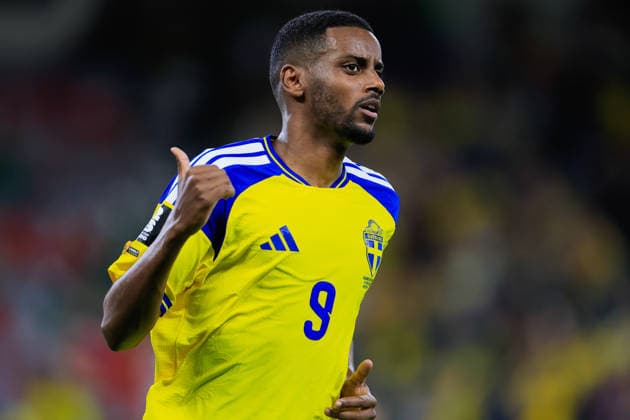 FIFA WORLD CUP 2026 SWEDEN VS TUNISIA FIFA WORLD CUP 2026 SWEDEN VS TUNISIA 14062026 MONTERREY, NUEVO LEON Action photo of Alexander Isak 9 of Sweden celebrating a goal scored, during Round 1 Group F game of the FIFA World Cup 2026, held at the Estadio Monterrey of Monterrey, Nuevo Leon Action photo of Alexander Isak 9 of Sweden celebrating a goal scored, during Round 1 Group F game of the FIFA World Cup 2026, held at the Estadio Monterrey of Monterrey, Nuevo Leon PHOTO BY IMAGENSHOP AGENCIA FOTOGRAFICA MONTERREY NUEVO LEON MEXICO Copyright: xJorgexReyesx