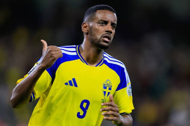 FIFA WORLD CUP 2026 SWEDEN VS TUNISIA FIFA WORLD CUP 2026 SWEDEN VS TUNISIA 14062026 MONTERREY, NUEVO LEON Action photo of Alexander Isak 9 of Sweden celebrating a goal scored, during Round 1 Group F game of the FIFA World Cup 2026, held at the Estadio Monterrey of Monterrey, Nuevo Leon Action photo of Alexander Isak 9 of Sweden celebrating a goal scored, during Round 1 Group F game of the FIFA World Cup 2026, held at the Estadio Monterrey of Monterrey, Nuevo Leon PHOTO BY IMAGENSHOP AGENCIA FOTOGRAFICA MONTERREY NUEVO LEON MEXICO Copyright: xJorgexReyesx