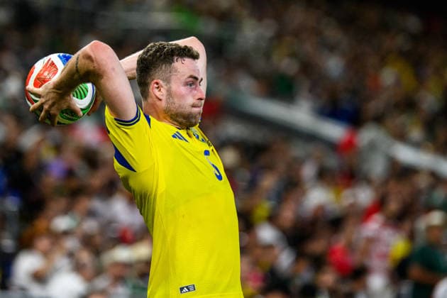 260614 Gabriel Gudmundsson of Sweden during the FIFA World Cup 2026 football match between Sweden and Tunisia on June 14, 2026 in Monterrey Photo Joel Marklund BILDBYRAN code JM PA1234 bbeng fotboll football soccer fotball vm fotbolls vm fotballs vm fotbolls vm 2026 fifa world cup 2026 sverige sweden sverige a tunisien tunisia  Copyright: JOELxMARKLUND BB260614JM150