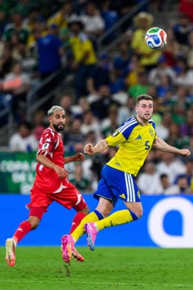 260614 Gabriel Gudmundsson of Sweden during the FIFA World Cup 2026 football match between Sweden and Tunisia on June 14, 2026 in Monterrey Photo Petter Arvidson BILDBYRAN code PA PA1234 bbeng fotboll football soccer fotball vm fotbolls vm fotball vm fotbolls vm 2026 fifa world cup 2026 sverige sweden sverige a tunisien tunisia bbauto  Copyright: PETTERxARVIDSON BB260614PA197