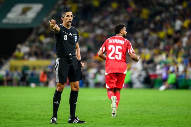 260614 Referee Yael Falcon Perez during the FIFA World Cup 2026 football match between Sweden and Tunisia on June 14, 2026 in Monterrey Photo Joel Marklund BILDBYRAN code JM PA1234 bbeng fotboll football soccer fotball vm fotbolls vm fotbolls vm fotbolls vm 2026 fifa world cup 2026 sverige sweden sverige a tunisien tunisia  Copyright: JOELxMARKLUND BB260614JM166