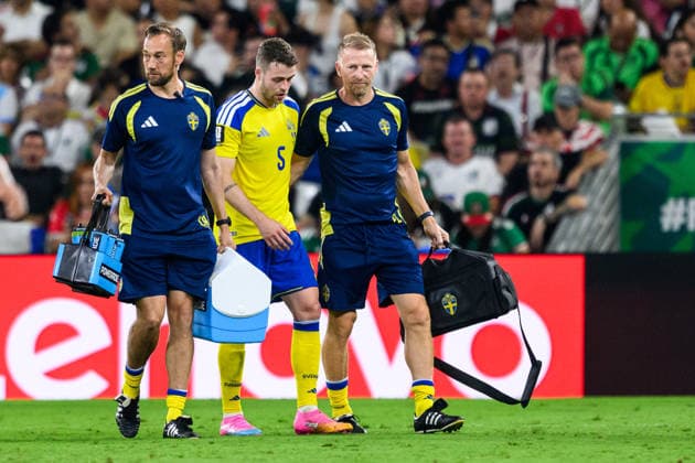 260614 Gabriel Gudmundsson of Sweden during the FIFA World Cup 2026 football match between Sweden and Tunisia on June 14, 2026 in Monterrey Photo Petter Arvidson BILDBYRAN code PA PA1234 bbeng fotboll football soccer fotball vm fotbolls vm fotball vm fotbolls vm 2026 fifa world cup 2026 sverige sweden sverige a tunisien tunisia bbauto  Copyright: PETTERxARVIDSON BB260614PA234