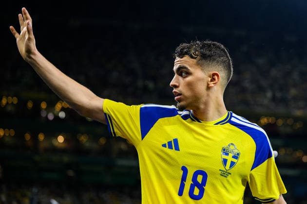 260614 Yasin Ayari of Sweden during the FIFA World Cup 2026 football match between Sweden and Tunisia on June 14, 2026 in Monterrey Photo Petter Arvidson BILDBYRAN code PA PA1234 bbeng fotboll football soccer fotball vm fotbolls vm fotball vm fotbolls vm 2026 fifa world cup 2026 sverige sweden sverige a tunisien tunisia  Copyright: PETTERxARVIDSON BB260614PA237