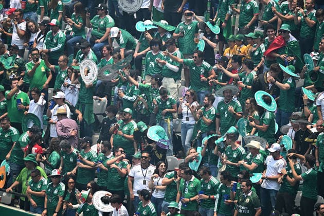 June 11, 2026, Ciudad De Mexico, Ciudad De Mexico, USA: Mexican fans celebrate after Raul Jimenez 9 scored a goal in the first FIFA World Cup 2026 Group A match against South Africa at Mexico City Stadium on Thursday June 11, 2026 in Mexico City, Mexico. Mexico defeated South Africa 2-0. ANTONIO NAVA PI Ciudad De Mexico USA - ZUMAp124 20260611_zaa_p124_029 Copyright: xAntonioxNavax