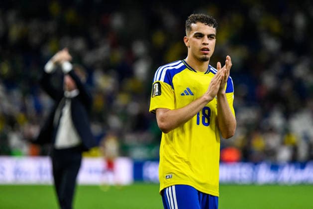 260614 Yasin Ayari of Sweden celebrates after the FIFA World Cup 2026 football match between Sweden and Tunisia on June 14, 2026 in Monterrey Photo Joel Marklund BILDBYRAN code JM PA1234 bbeng fotboll football soccer fotball vm fotbolls vm fotbolls vm fotbolls vm 2026 fifa world cup 2026 sverige sweden sverige a tunisien tunisia jubel  Copyright: JOELxMARKLUND BB260614JM211