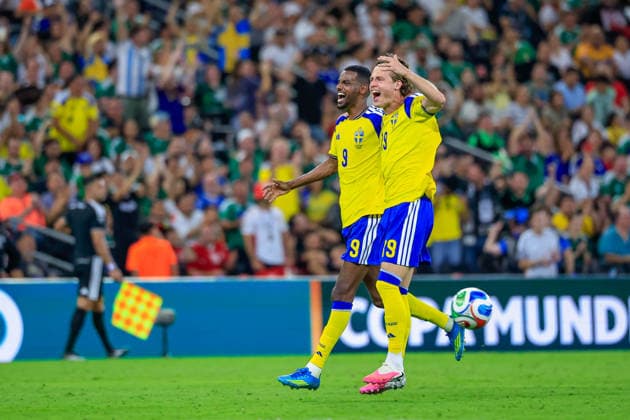 FIFA WORLD CUP 2026 SWEDEN VS TUNISIA FIFA WORLD CUP 2026 SWEDEN VS TUNISIA 14062026 MONTERREY, NUEVO LEON Action photo of Mattias Svanberg 19 of Sweden celebrating a goal, during Round 1 Group F game of the FIFA World Cup 2026, held at the Estado Monterrey of Monterrey, Nuevo Leon Action photo of Mattias Svanberg 19 of Sweden celebrating a goal, during Round 1 Group F game of the FIFA World Cup 2026, held at the Estadio Monterrey of Monterrey, Nuevo Leon PHOTO BY IMAGENSHOP AGENCIA FOTOGRAFICA MONTERREY NEW LEON MEXICO Copyright: xYOALIxMARTINEZx