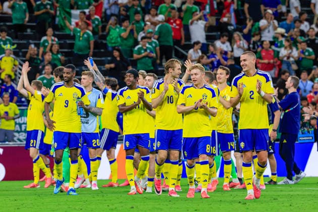 FIFA WORLD CUP 2026 SWEDEN VS TUNISIA FIFA WORLD CUP 2026 SWEDEN VS TUNISIA 14062026 MONTERREY, NUEVO LEON Action photo of players of Sweden celebrating the victory of Tunisia, during Round 1 Group F game of the FIFA World Cup 2026, held at the Estado Monterrey of Monterrey, Nuevo Leon Action photo of players of Sweden celebrating the victory of Tunisia, during Round 1 Group F game of the FIFA World Cup 2026, held at the Estadio Monterrey of Monterrey, Nuevo Leon PHOTO BY IMAGENSHOP AGENCIA FOTOGRAFICA MONTERREY NUEVO LEON MEXICO Copyright: xYOALIxMARTINEZx