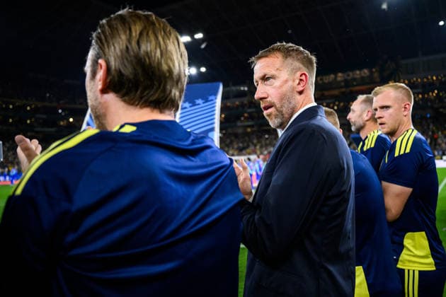 260614 Head coach Graham Potter of Sweden ahead of the FIFA World Cup 2026 football match between Sweden and Tunisia on June 14, 2026 in Monterrey Photo Joel Marklund BILDBYRAN code JM PA1234 bbeng fotboll football soccer fotball vm fotbolls vm fotbolls vm vm 2026 fifa world cup 2026 sverige sweden sverige a tunisien tunisia  Copyright: JOELxMARKLUND BB260614JM224