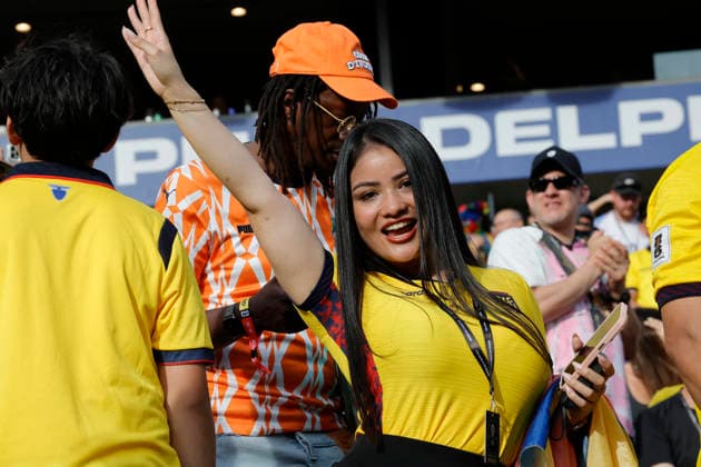 FIFA World Cup, WM, Weltmeisterschaft, Fussball - Ecuador v Ivory Coast Ecuador’s fans during the Soccer World Cup USA 2026 Group E first round game, Ecuador vs Ivory Coast in Lincoln Financial Field, Philadelphia, USA on June 14th 2026. Photo by Henri Szwarc ABACAPRESS.COM Philadelphia United States  Copyright: xSzwarcxHenri ABACAx
