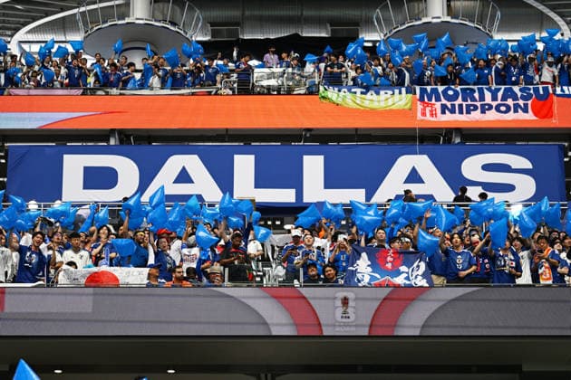 Japan Fans (JPN), JUNE 14, 2026 - Football Soccer : FIFA World Cup, WM, Weltmeisterschaft, Fussball 2026 Group F match between Netherlands 2-2 Japan at Dallas Stadium in Arlington, Texas, USA.  aflo_334493955 KenjiroxMatsuox