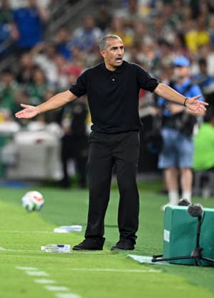 (260615) -- MONTERREY, June 15, 2026 -- Sabri Lamouchi, head coach of Tunisia, reacts during the group F match between Sweden and Tunisia at the 2026 FIFA World Cup, WM, Weltmeisterschaft, Fussball at Estadio Monterrey in Monterrey, Mexico, on June 14, 2026. ) (SP)MEXICO-MONTERREY-FOOTBALL-FIFA WORLD CUP-GROUP F-SWE VS TUN LixMuzi 