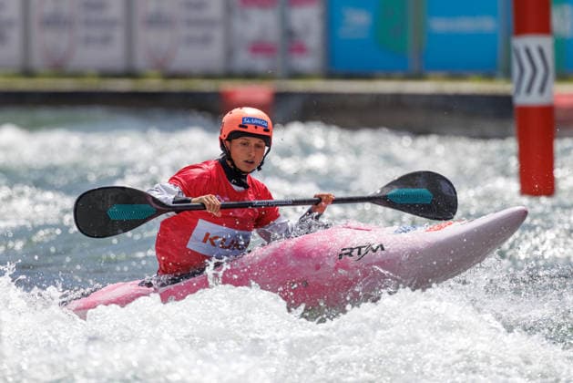 Head at ICF CANOE SLALOM WORLD CUP, Canoeing, Women, Kayak Cross, 2026, on 14 06 2026 in Augsburg, Eiskanal Bayern Germany