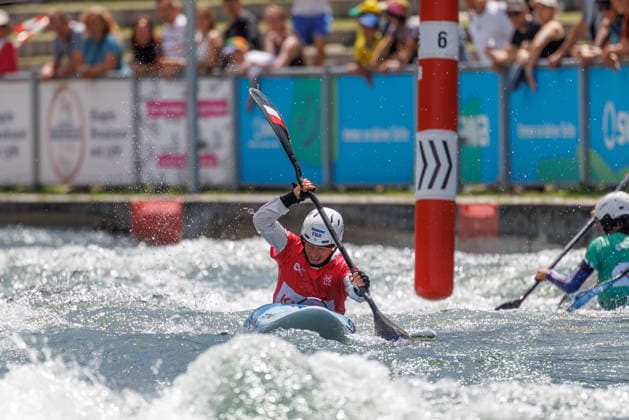 Head at ICF CANOE SLALOM WORLD CUP, Canoeing, Women, Kayak Cross, 2026, on 14 06 2026 in Augsburg, Eiskanal Bayern Germany