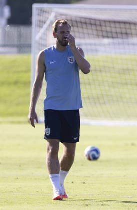 Englands first training session Kansas 14.06.2026 FIFA World Cup, WM, Weltmeisterschaft, Fussball 2026 .The England team arrive at their base camp hotel in Kansas .Englands first training session at their new home from home, Swope soccer village, Kansas..Harry Kane  Copyright: xDarrenxFletcherx NINTCHDBPICT001088230727