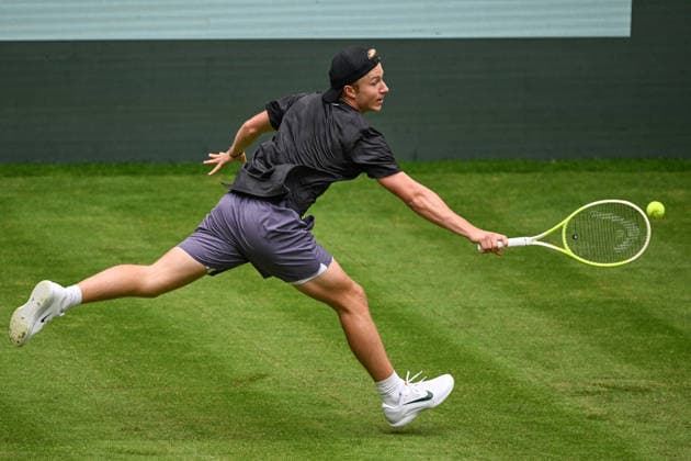 Max SCHOENHAUS GER 15 06 2026 ¢ Tennis ¢ TERRA WORTMANN OPEN ¢ ATP 500, heristo arena Halle Westfalen , TERRA WORTMANN OPEN, NRW Germany Copyright: xpepphotox xHorstxMauelshagenx pep00321, pep_20260615_hm_372758