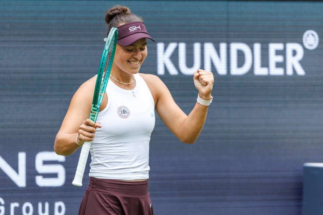 Berlin, 15 06 26, Tennis VANDA Pharmaceuticals BERLIN TENNIS OPEN 2026 at Steffi Graf Stadium Women, Singles, T J Brockmann GER vs 11 A Parks USA Tessa Johanna Brockmann Germany is happy about the victory VANDA Pharmaceuticals BERLIN TENNIS OPEN 2026