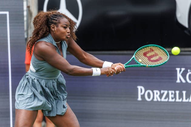 Berlin, 15 06 26, Tennis VANDA Pharmaceuticals BERLIN TENNIS OPEN 2026 at Steffi Graf Stadium Women, Singles, T J Brockmann GER vs 11 A Parks USA Alysia Parks returns a ball VANDA Pharmaceuticals BERLIN TENNIS OPEN 2026