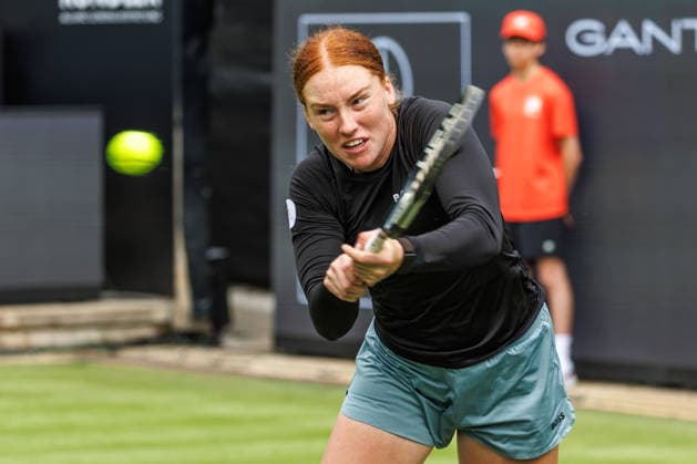 Berlin, 15 06 26, Tennis VANDA Pharmaceuticals BERLIN TENNIS OPEN 2026 at Steffi Graf Stadium Women, Singles, Diane Parry FRA vs Ella Seidel GER Ella Seidel returns a ball VANDA Pharmaceuticals BERLIN TENNIS OPEN 2026