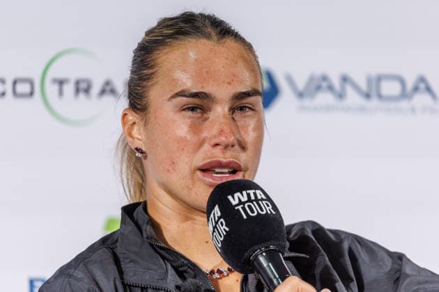 Berlin, 15 06 26, Tennis VANDA Pharmaceuticals BERLIN TENNIS OPEN 2026 at Steffi Graf Stadium Aryna Sjarhejeuna Sabalenka speaks at a press conference VANDA Pharmaceuticals BERLIN TENNIS OPEN 2026