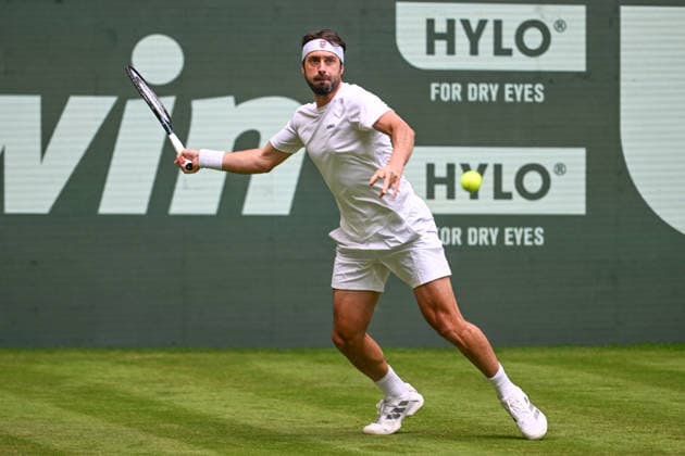Nikoloz Basilashvili GEO June 15, 2026 ¢ Tennis ¢ TERRA WORTMANN OPEN ¢ ATP 500, Heristo Arena, Westfalenhalle, TERRA WORTMANN OPEN, North Rhine-Westphalia, Germany,detected_source_language Copyright: xpepphotox xHorstxMauelshagenx pep00321, pep_20260615_hm_372812