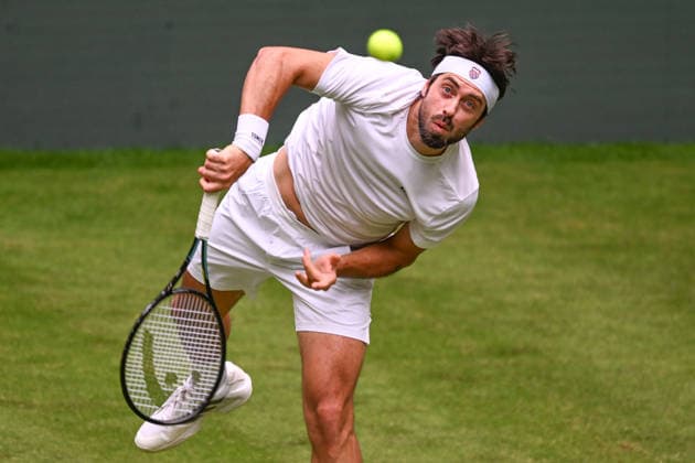 Nikoloz Basilashvili GEO June 15, 2026 ¢ Tennis ¢ TERRA WORTMANN OPEN ¢ ATP 500, Heristo Arena, Westfalenhalle, TERRA WORTMANN OPEN, North Rhine-Westphalia, Germany,detected_source_language Copyright: xpepphotox xHorstxMauelshagenx pep00321, pep_20260615_hm_372993