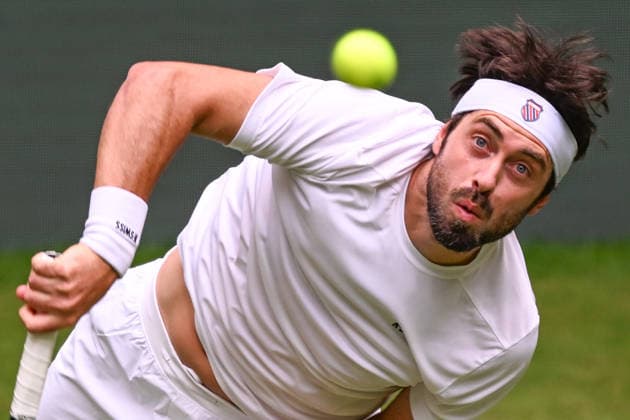 Nikoloz Basilashvili GEO June 15, 2026 ¢ Tennis ¢ TERRA WORTMANN OPEN ¢ ATP 500, Heristo Arena, Westfalenhalle, TERRA WORTMANN OPEN, North Rhine-Westphalia, Germany,detected_source_language Copyright: xpepphotox xHorstxMauelshagenx pep00321, pep_20260615_hm_372993