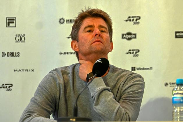 Michael Kohlmann (GER), Davis Cup captain, during a press conference at the TERRA WORTMANN Open 2026, Tennis, ATP, Mens 500, Tournament, Main Draw, June 15, 2026, TERRA WORTMANN Open 2026, Tennis, ATP, Mens 500, Tournament, Main Draw, June 15, 2026, Indoor,detected_source_language Copyright: xEibner-Pressefoto RobertxGertzenx EP_RGN