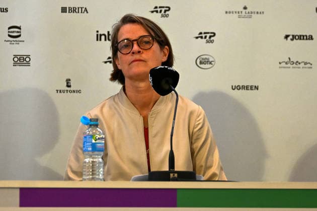 Veronika Ruecker (GER), DTB Board Member, during a press conference at the TERRA WORTMANN Open 2026, Tennis, ATP, Mens 500, Tournament, Main Draw, June 15, 2026, TERRA WORTMANN Open 2026, Tennis, ATP, Mens 500, Tournament, Main Draw, June 15, 2026, Indoor,detected_source_language Copyright: xEibner-Pressefoto RobertxGertzenx EP_RGN