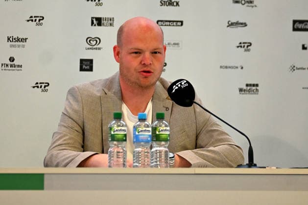 Sven Wortmann, managing partner of heristo arena, during a press conference at the TERRA WORTMANN Open 2026, Tennis, ATP, Mens 500, Tournament, Main Draw, June 15, 2026, TERRA WORTMANN Open 2026, Tennis, ATP, Mens 500, Tournament, Main Draw, June 15, 2026, Indoor,detected_source_language Copyright: xEibner-Pressefoto RobertxGertzenx EP_RGN