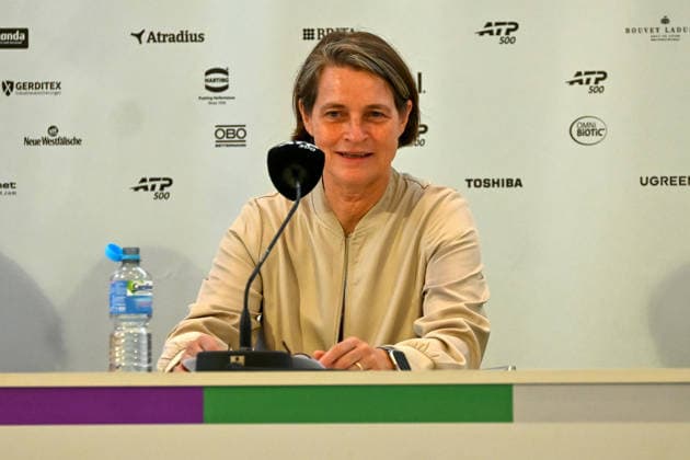 Veronika Ruecker (GER), DTB Board Member, during a press conference at the TERRA WORTMANN Open 2026, Tennis, ATP, Mens 500, Tournament, Main Draw, June 15, 2026, TERRA WORTMANN Open 2026, Tennis, ATP, Mens 500, Tournament, Main Draw, June 15, 2026, Indoor,detected_source_language Copyright: xEibner-Pressefoto RobertxGertzenx EP_RGN